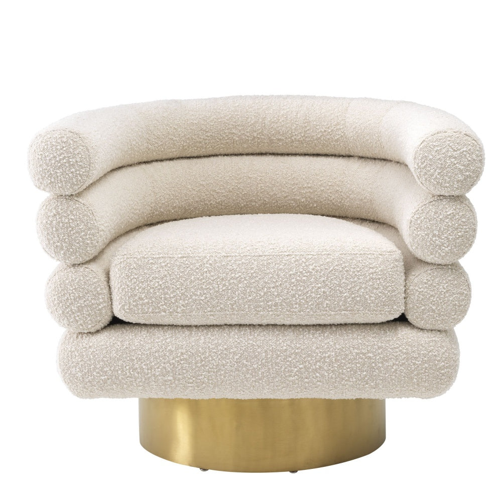Swivel chair Eichholtz Maguire bouclé