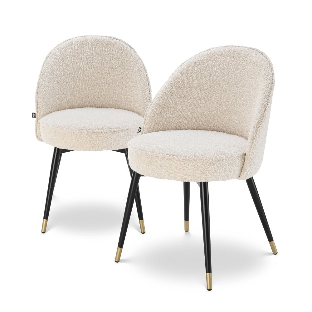 Eichholtz dining room chair cooper bouclé cream