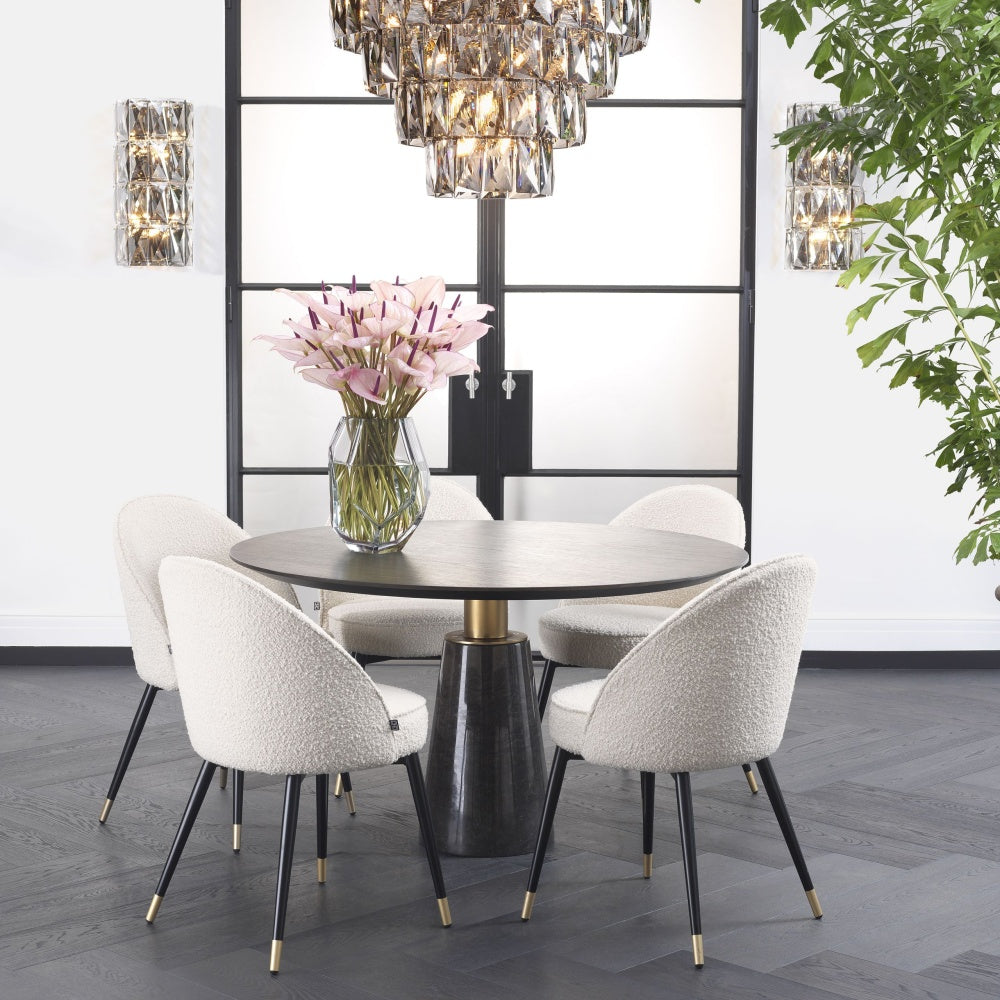 Eichholtz dining room chair cooper bouclé cream