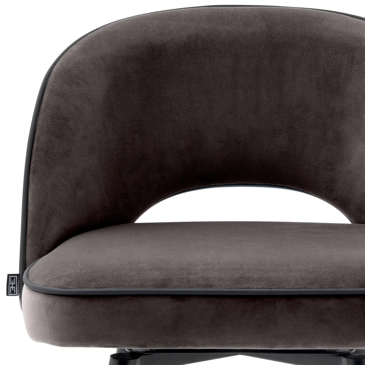 bar stool barkruk eichholtz cliff set of 2 grey velvet
