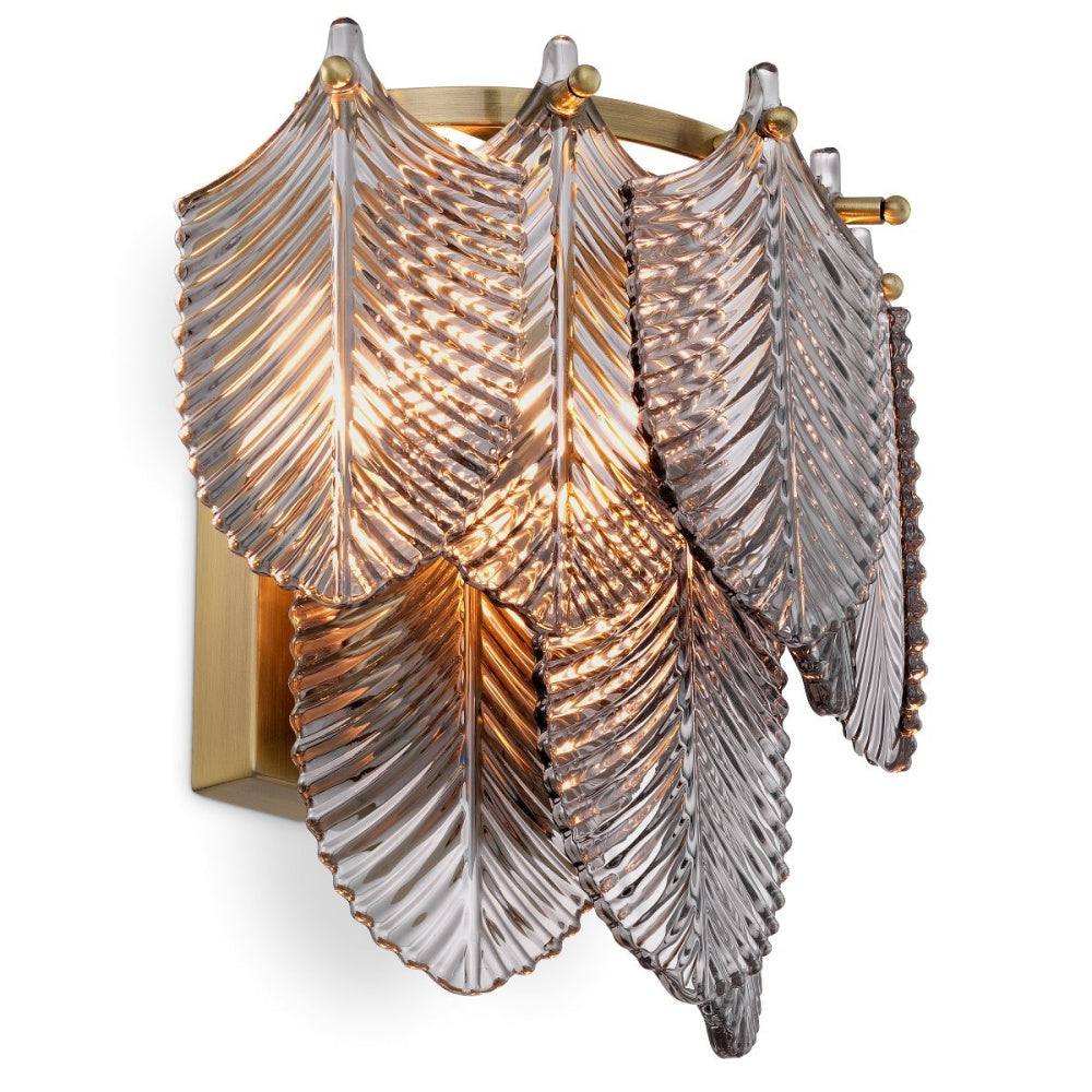 wand lamp wall eichholtz verbier leaf