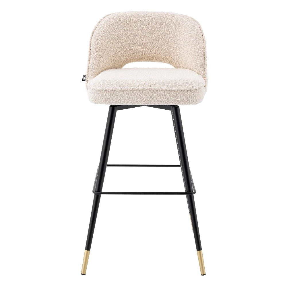 bar stool barkruk eichholtz cliff set of 2 boucle cream