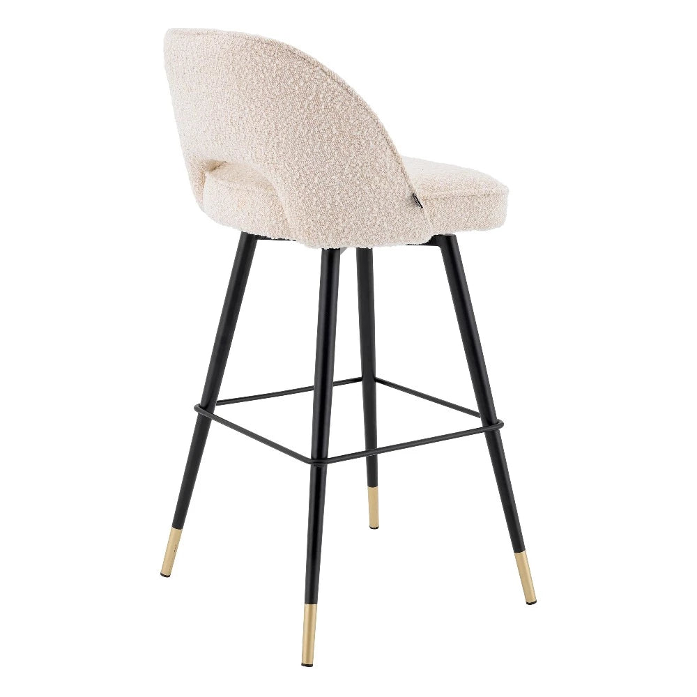 bar stool barkruk eichholtz cliff set of 2 boucle cream
