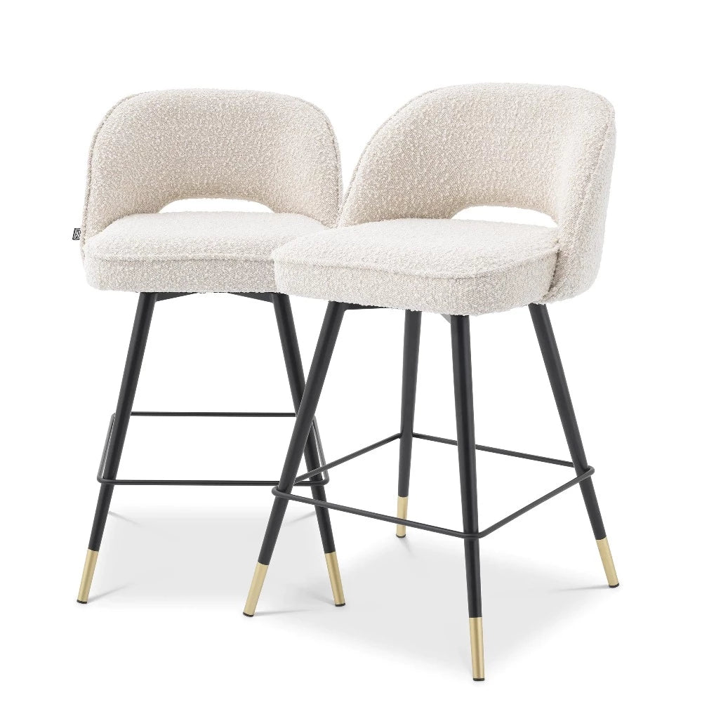 Eichholtz Counter stool Cliff Bouclé cream
