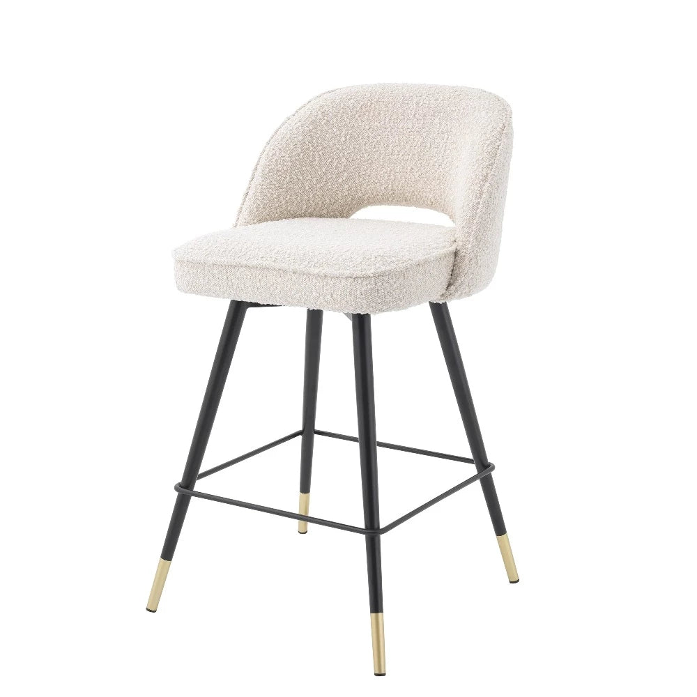 Eichholtz Counter stool Cliff Bouclé cream
