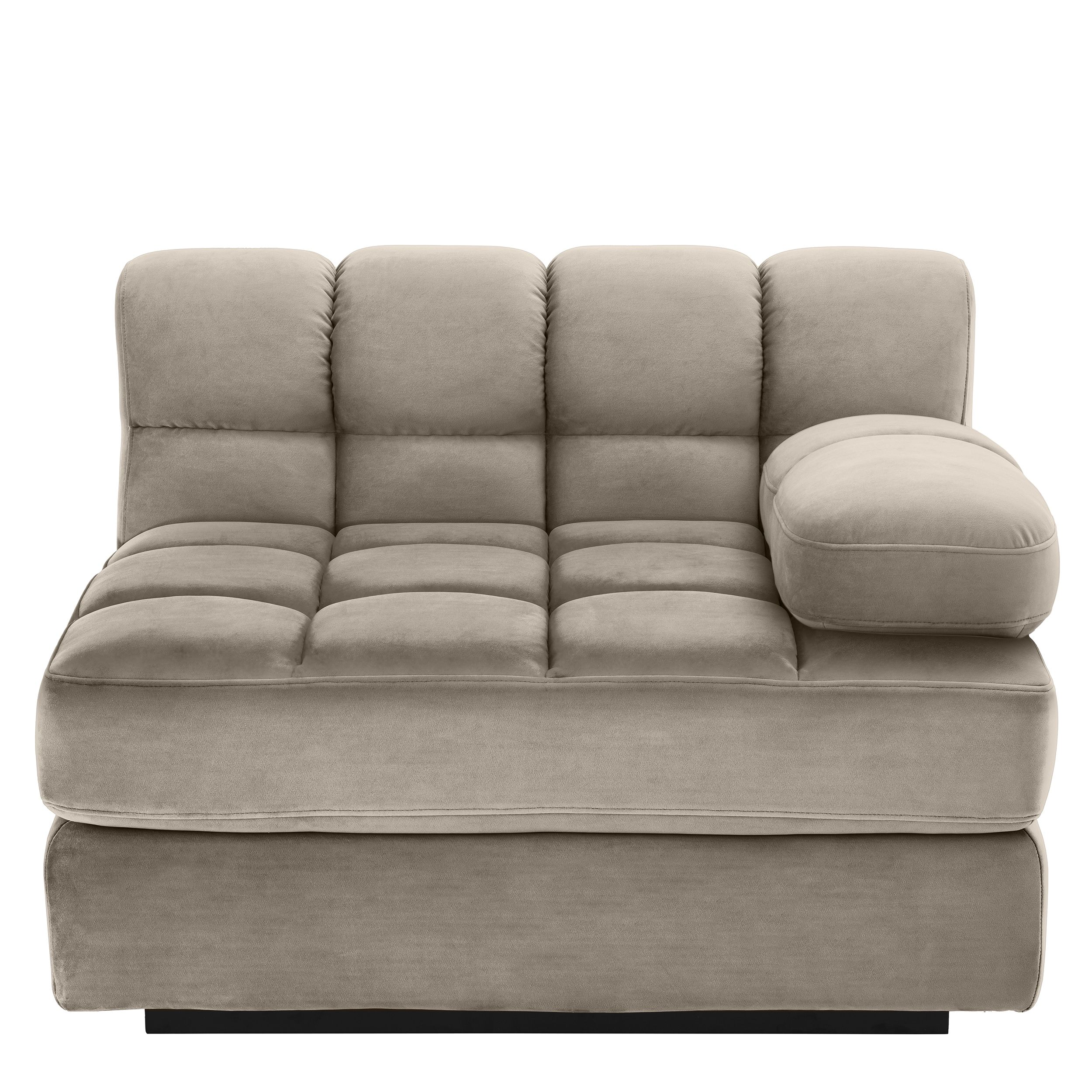 Sofa Eichholtz Dean right greige velvet