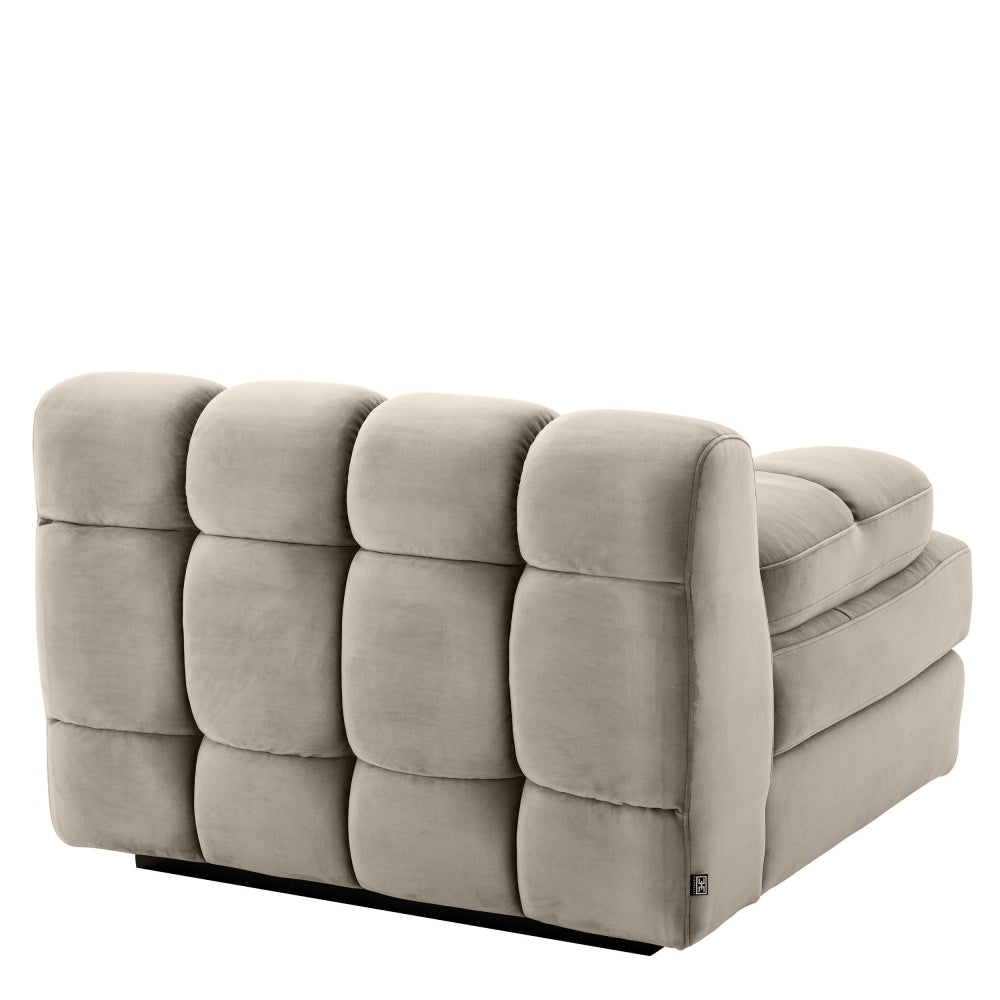 Sofa Eichholtz Dean left greige velvet