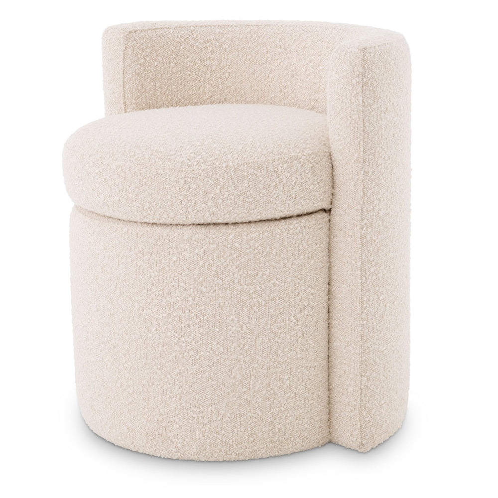 Hocker Eichholtz Arcadia Bouclé creme