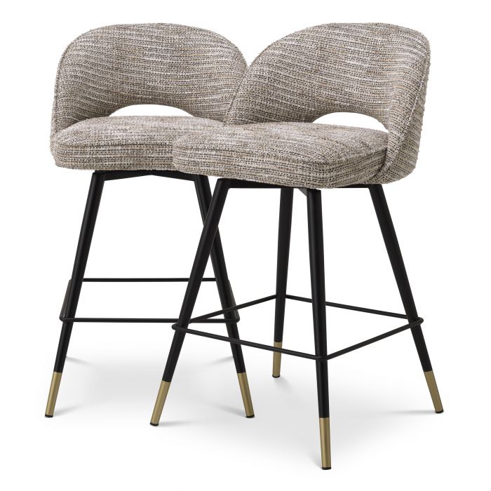 counter stool eichholtz cliff set of 2 mademoiselle beige