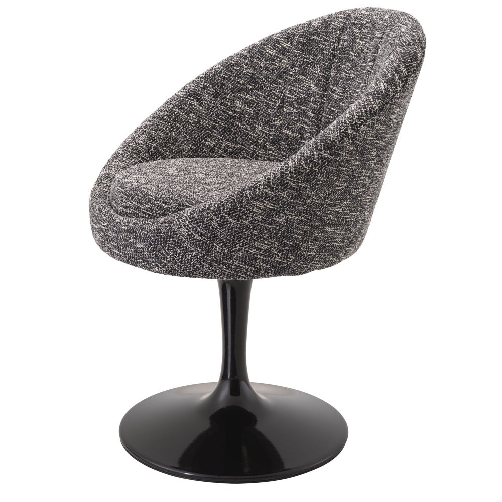 Dining chair Eichholtz O'neill Cambon black swivel
