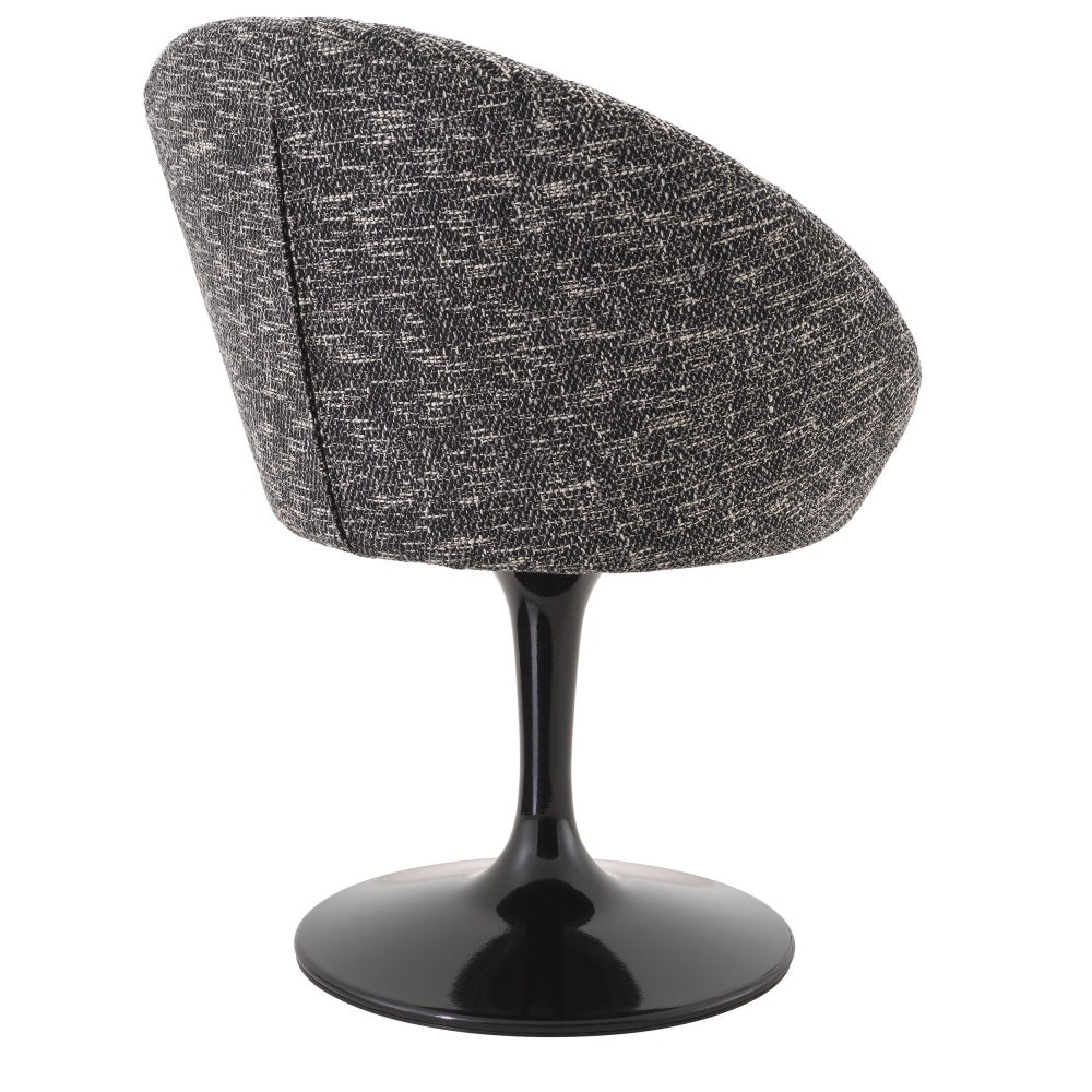Dining chair Eichholtz O'neill Cambon black swivel
