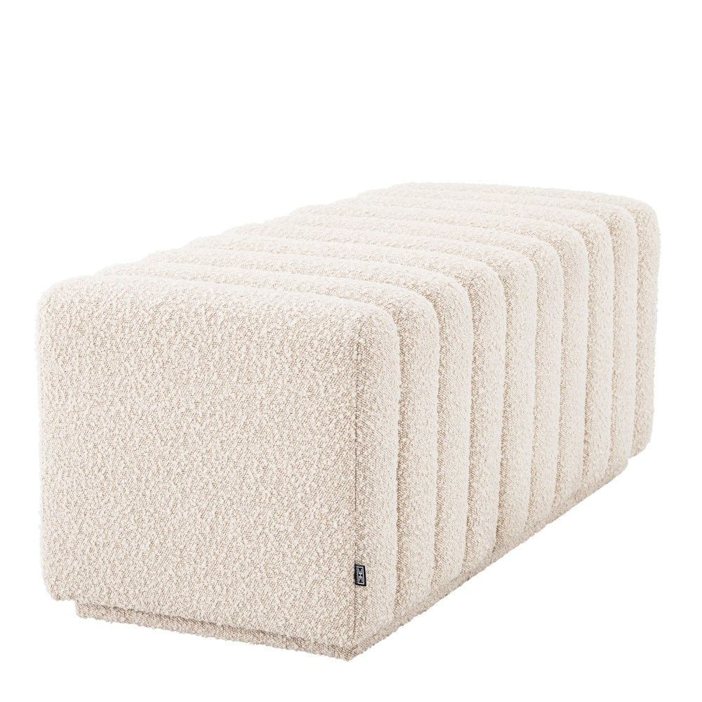bench eichholtz bente bouclé cream