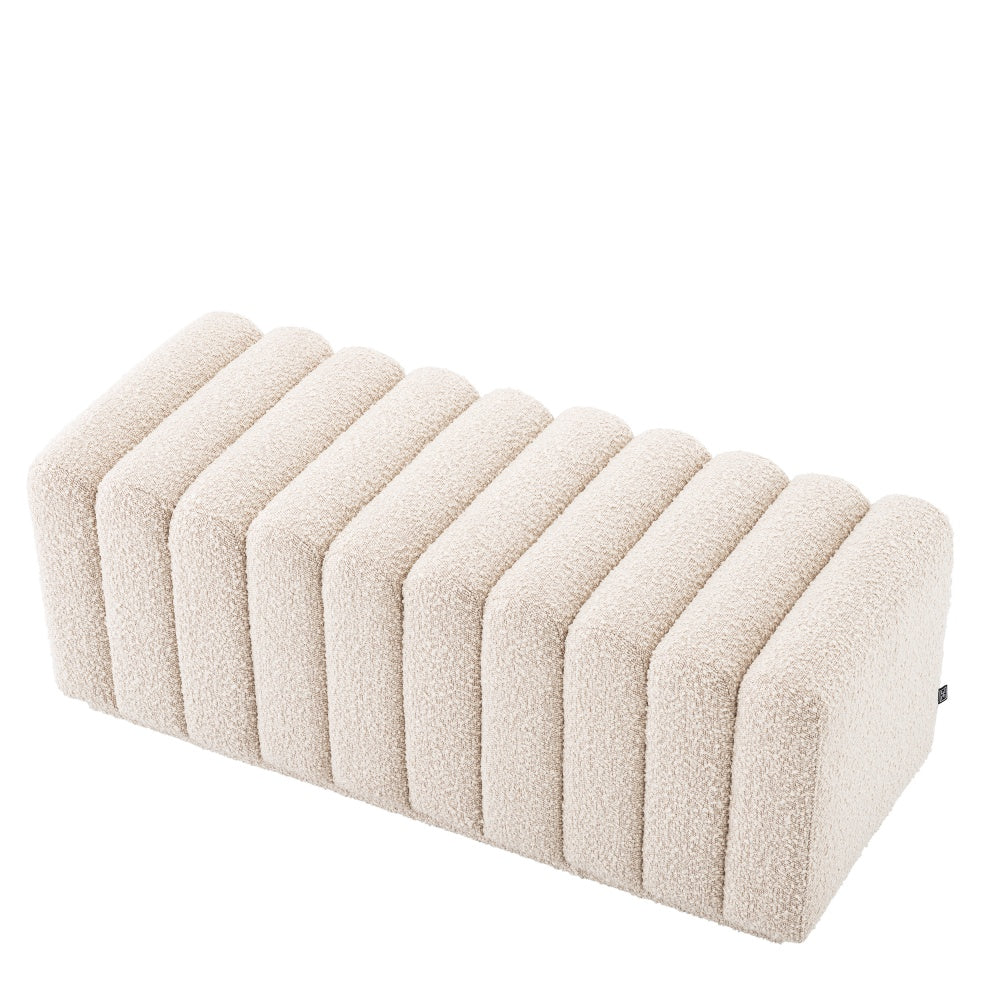 bench eichholtz bente bouclé cream
