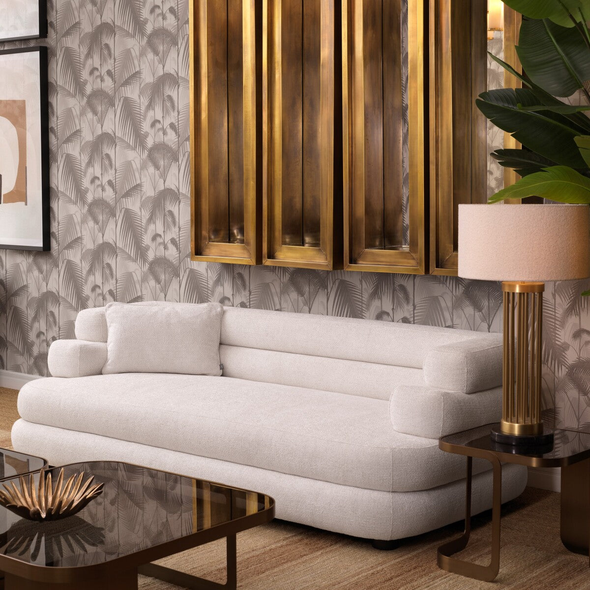 table lamp tafellamp eichholtz condo goud boucle