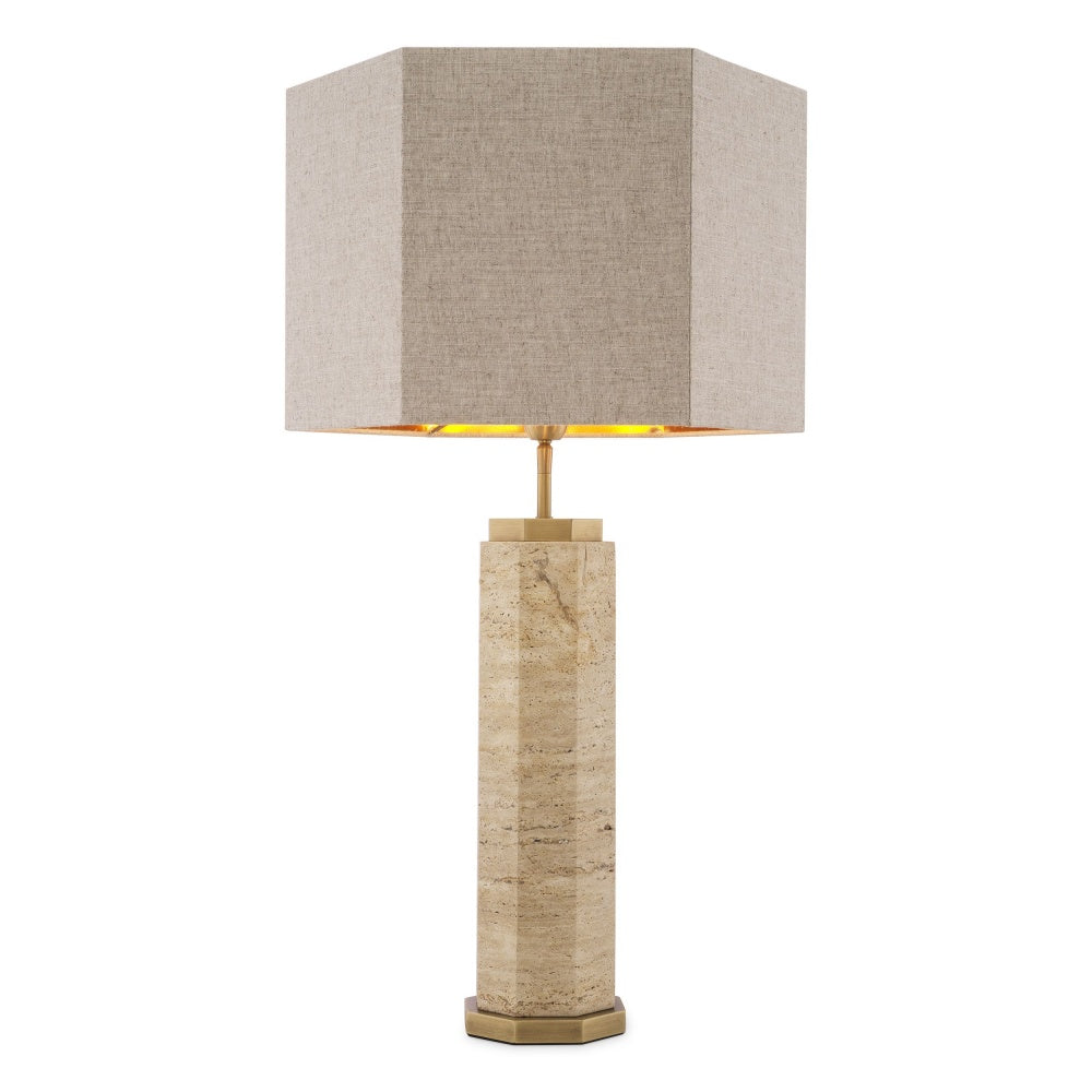 Table Lamp Eichholtz Newman Travertine