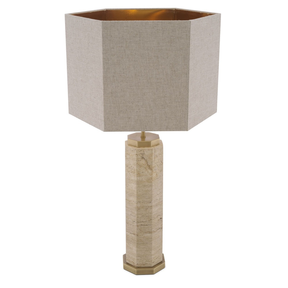 Table Lamp Eichholtz Newman Travertine tafellamp