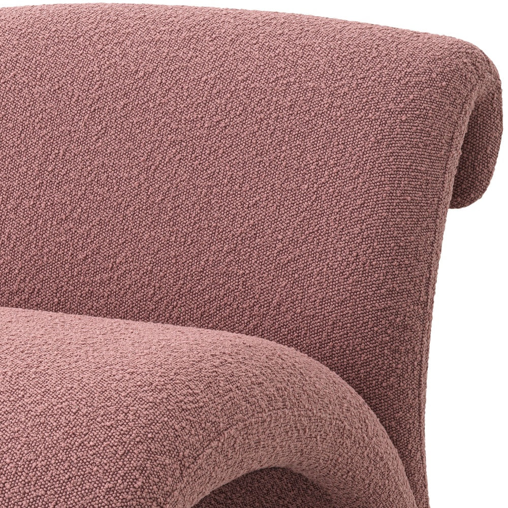 Eichholtz armchair Vignola Bouclé pink