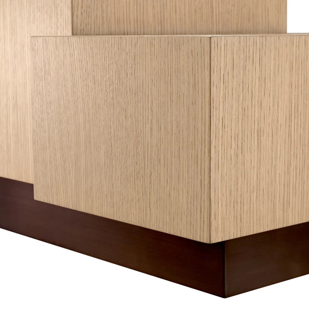 side table eichholtz nerone natural oak
