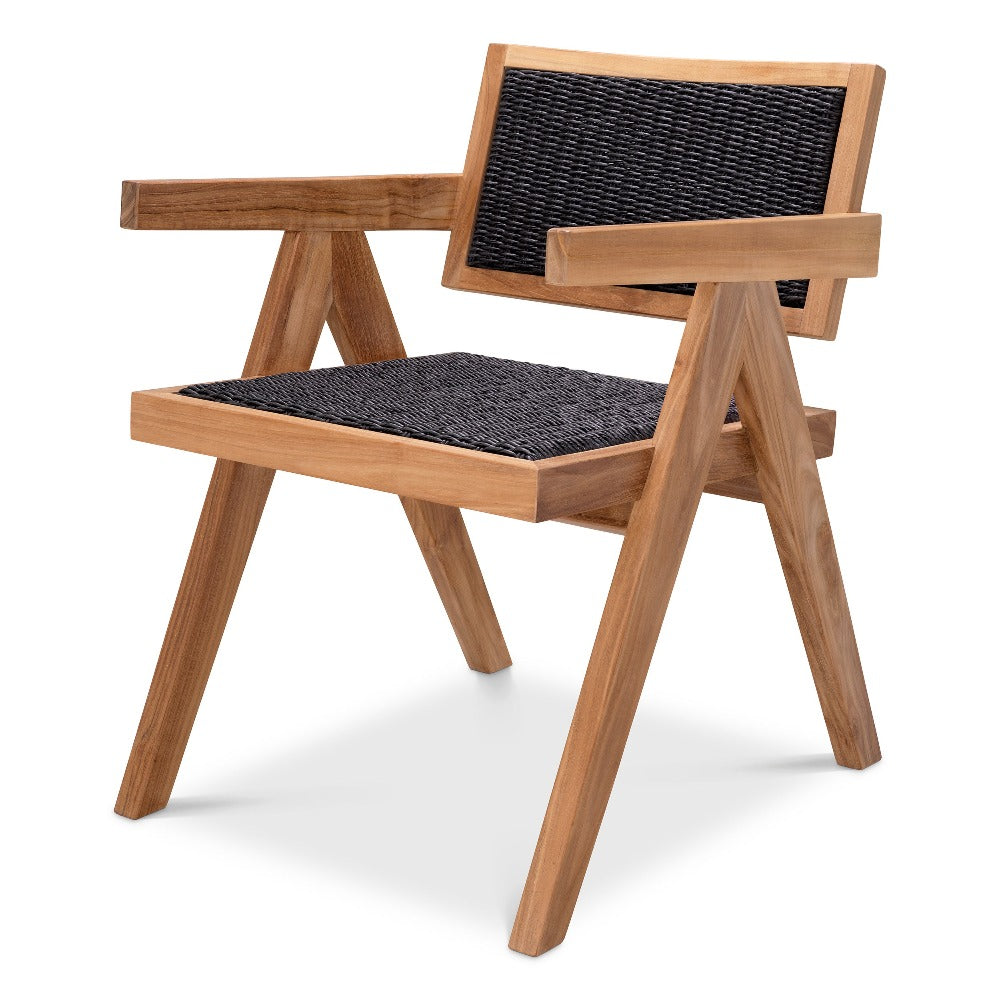 Outdoor dining chair Eichholtz Kristo black