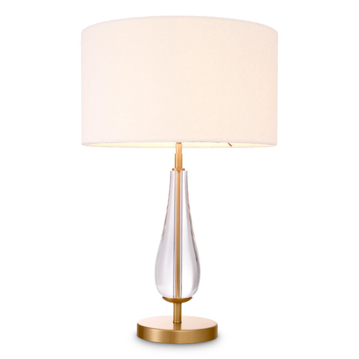 table lamp taffelamp eichholtz stilla kristal boucle goud