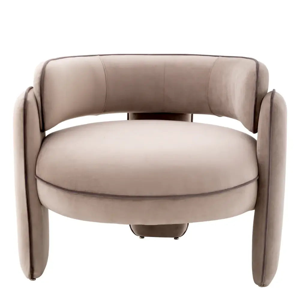 chair eichholtz chaplin savona greige velvet & grey velvet macaron in parijs