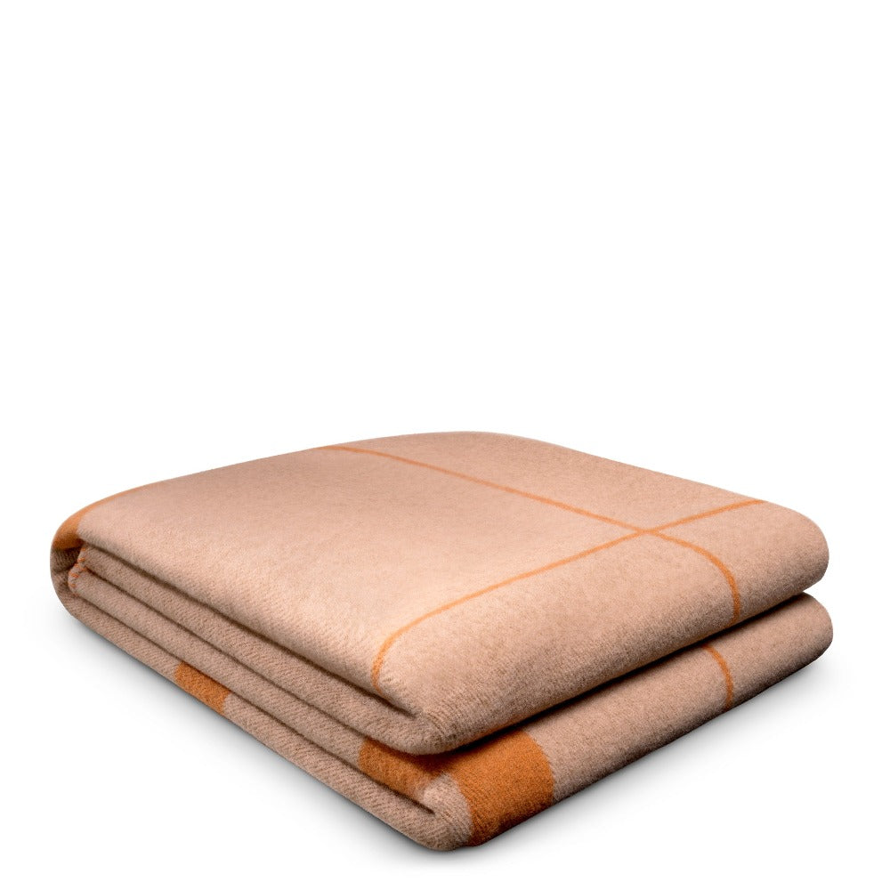 plaid eichholtz cashmere rhoda orange