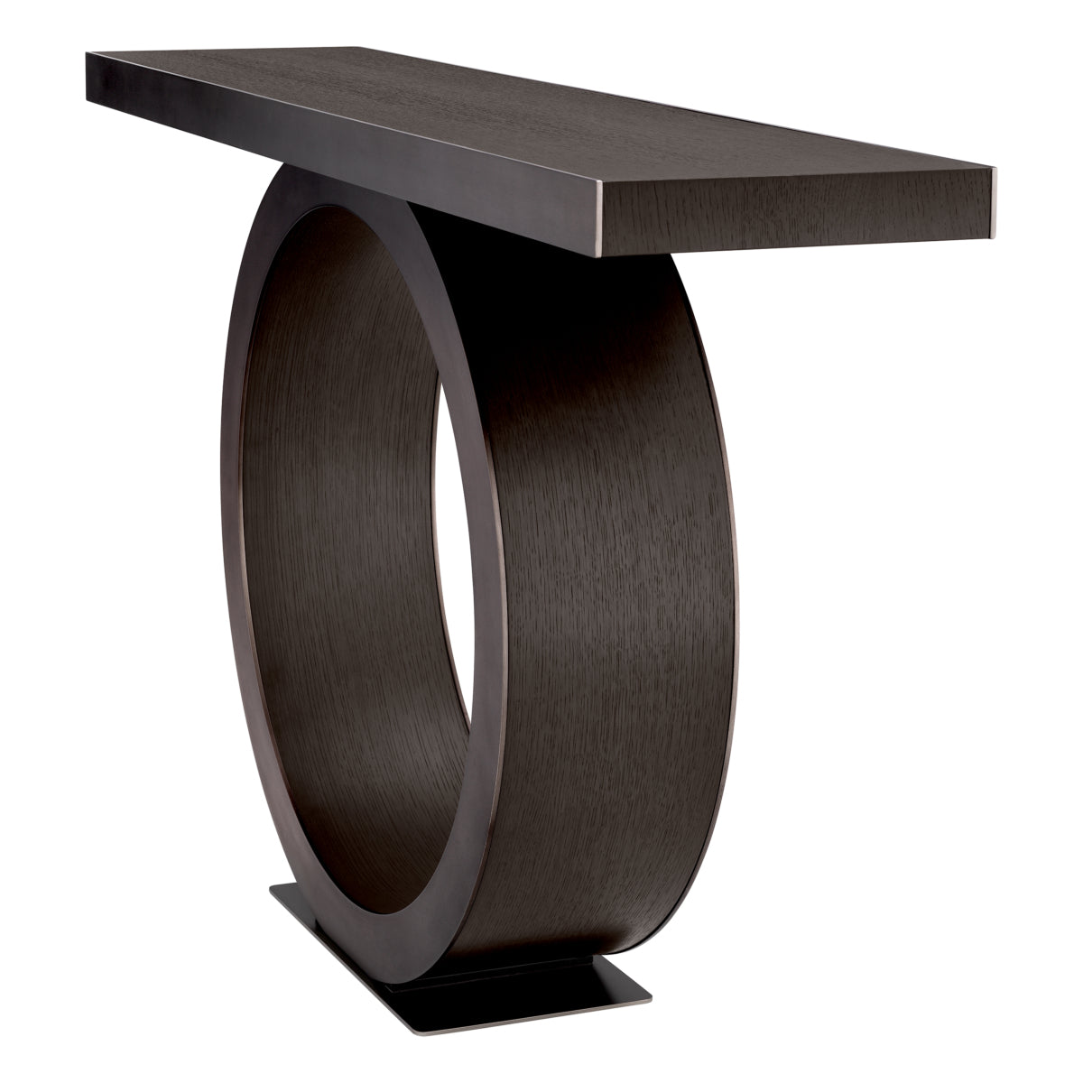 console table wandtafel eichholtz odis mocha oak
