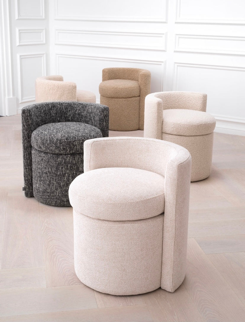 Stool Eichholtz Arcadia Teddy Brisbane Cream