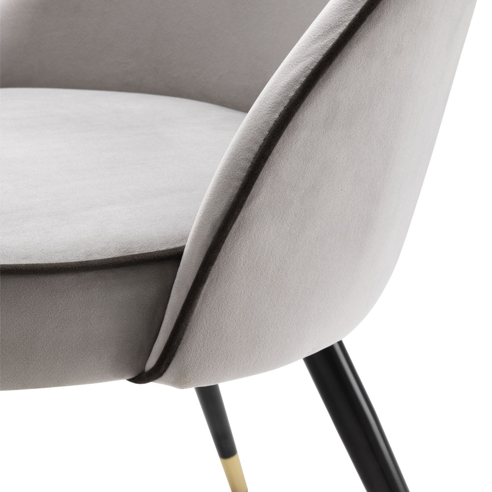 Dining chair Eichholtz cooper set of 2 light grey