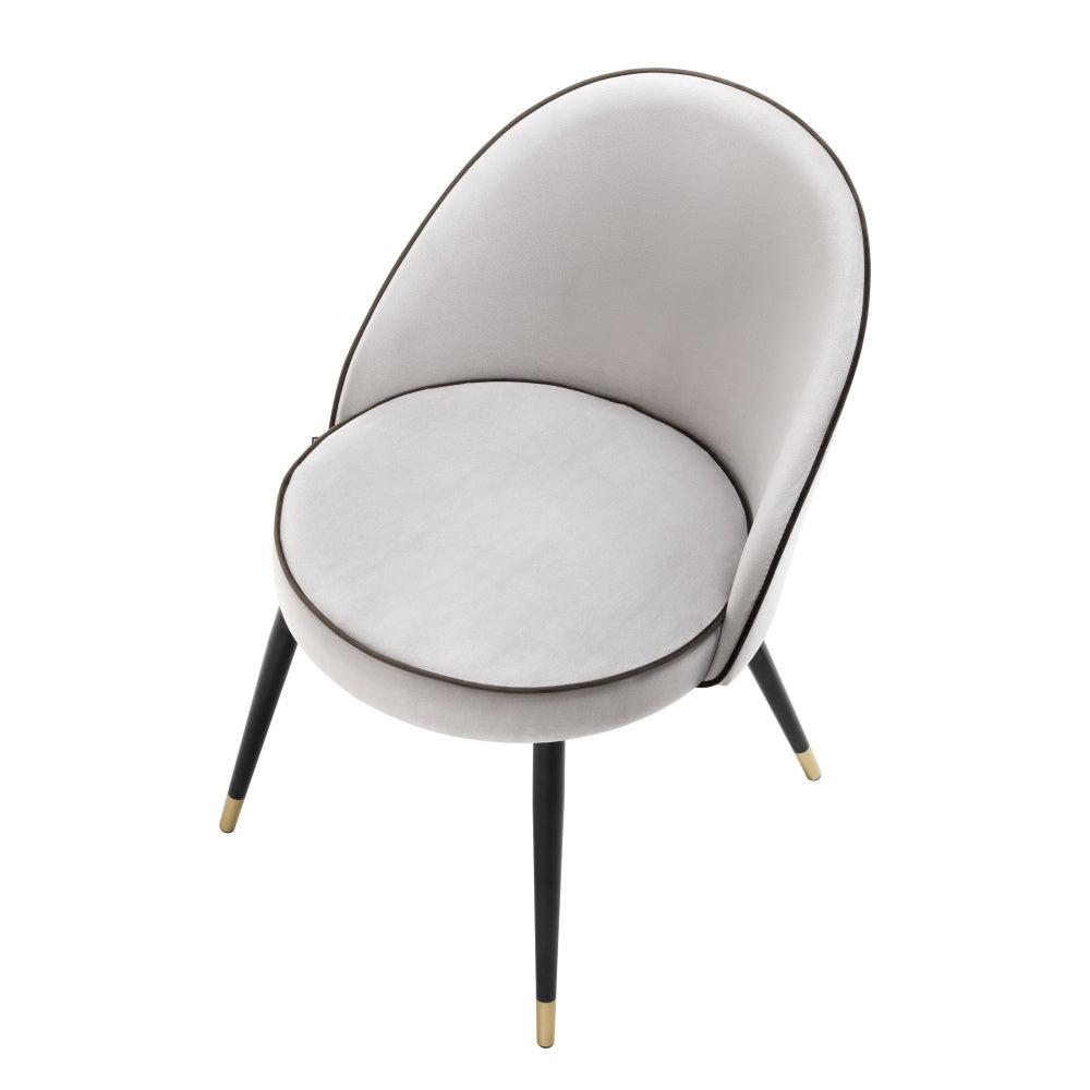 Dining chair Eichholtz cooper set of 2 light grey