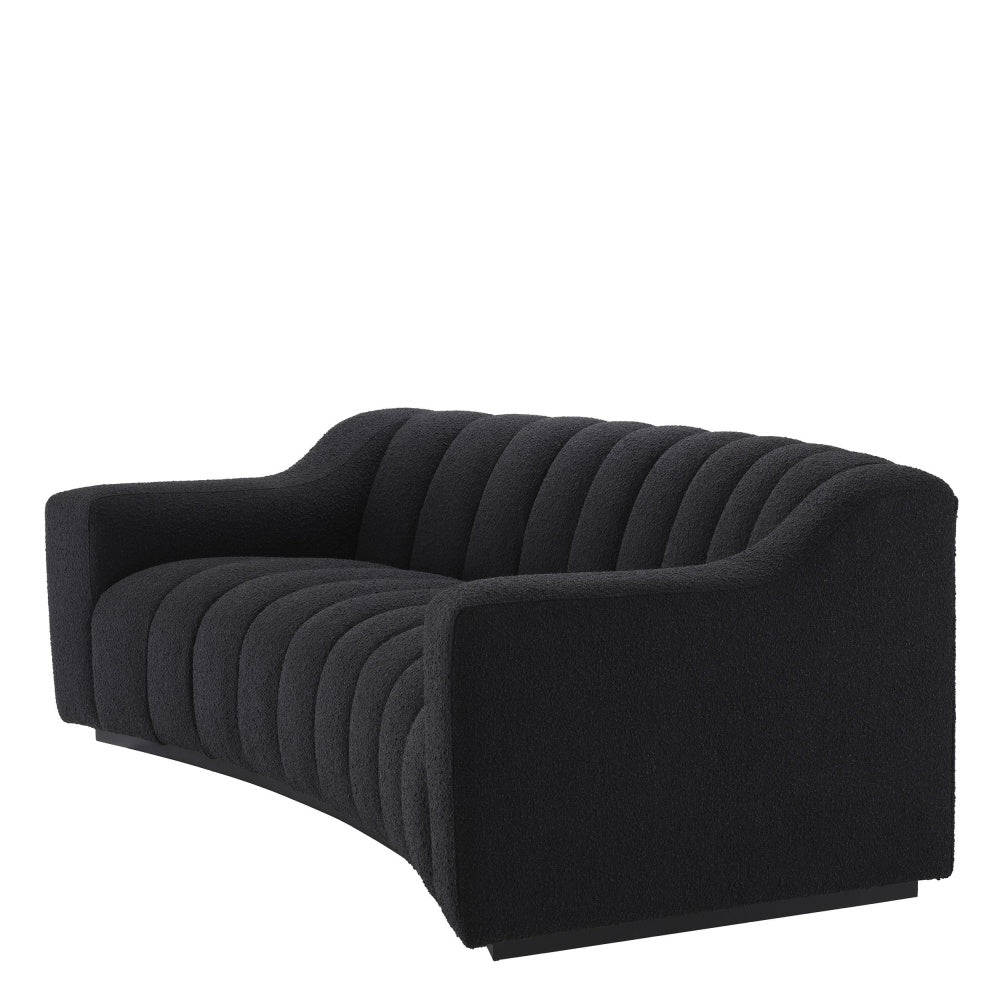 Sofa Eichholtz Kelly S Bouclé black