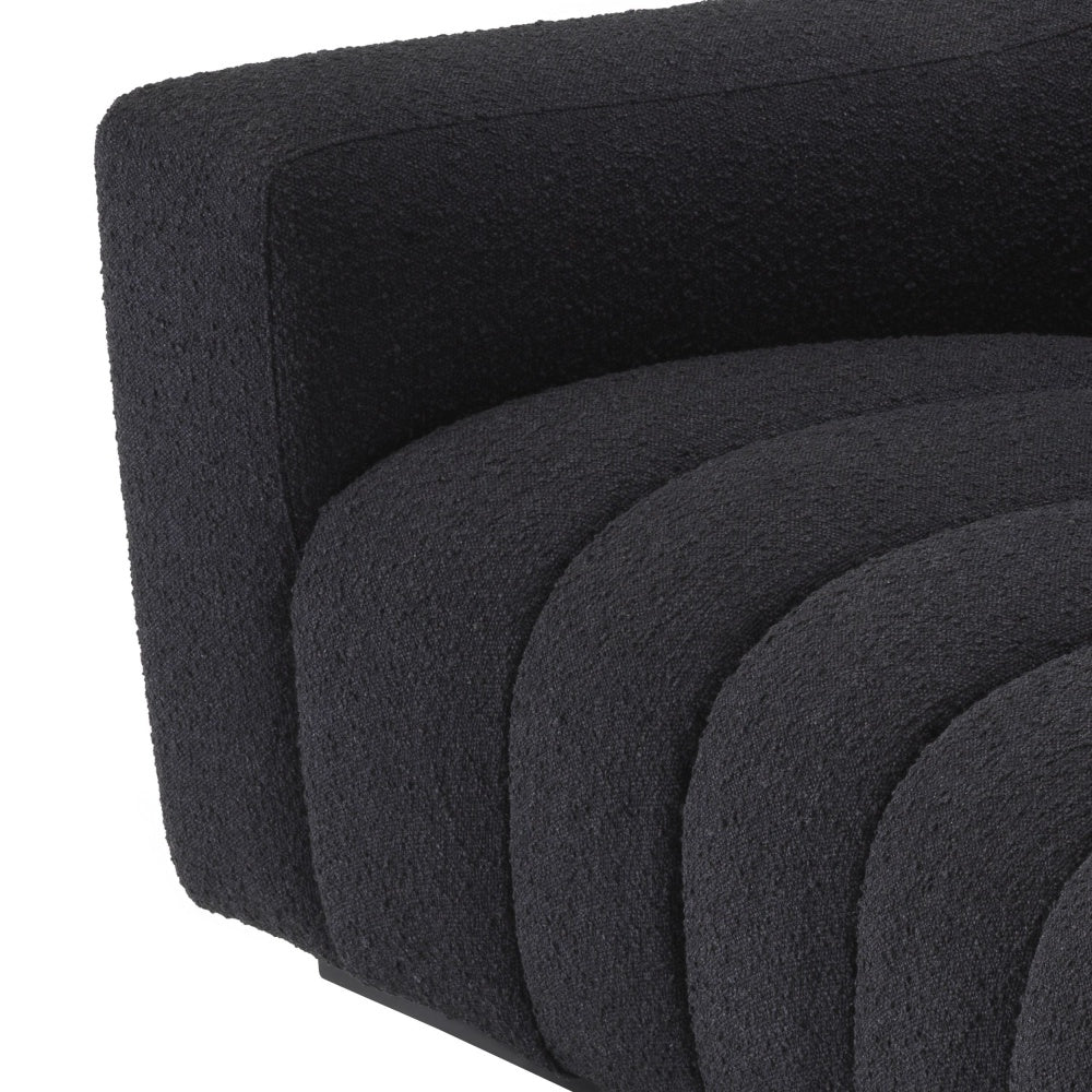 Sofa Eichholtz Kelly S Bouclé black