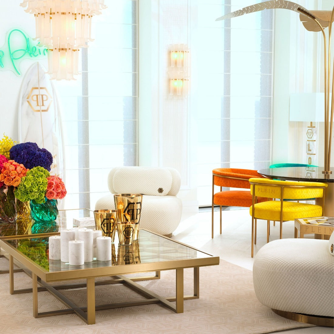 wand lamp wall wandlamp philipp plein rodeo drive