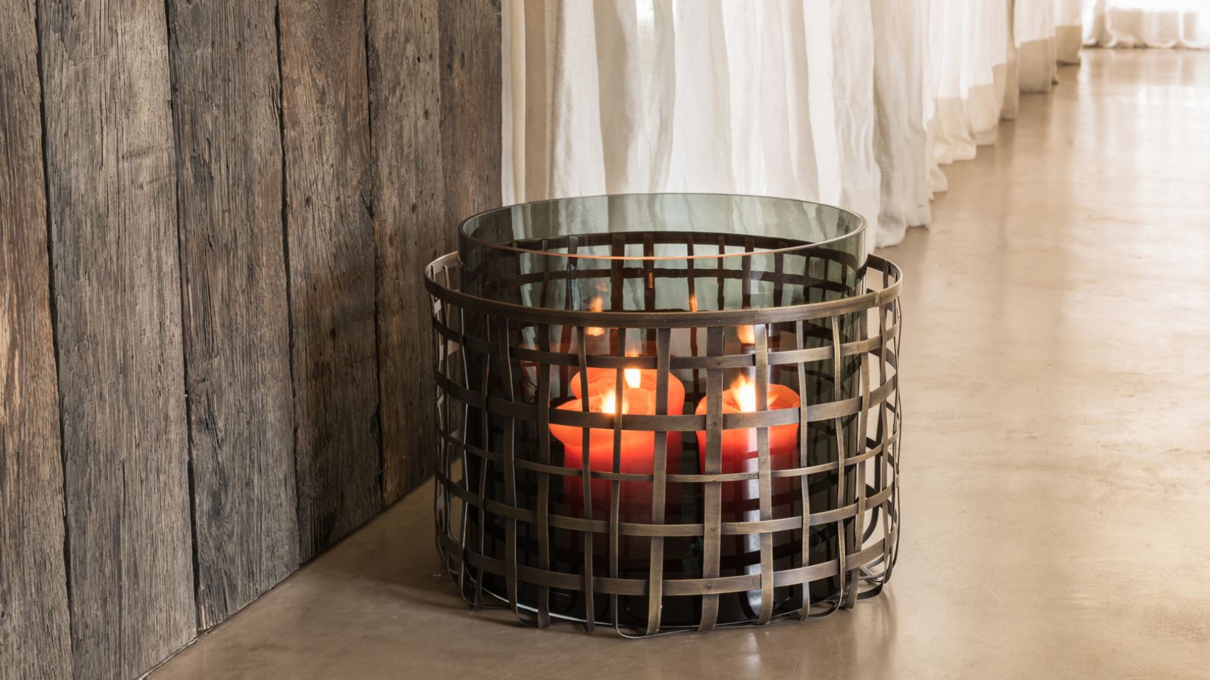 Lantern Strip Basket Hurricane Gray XL