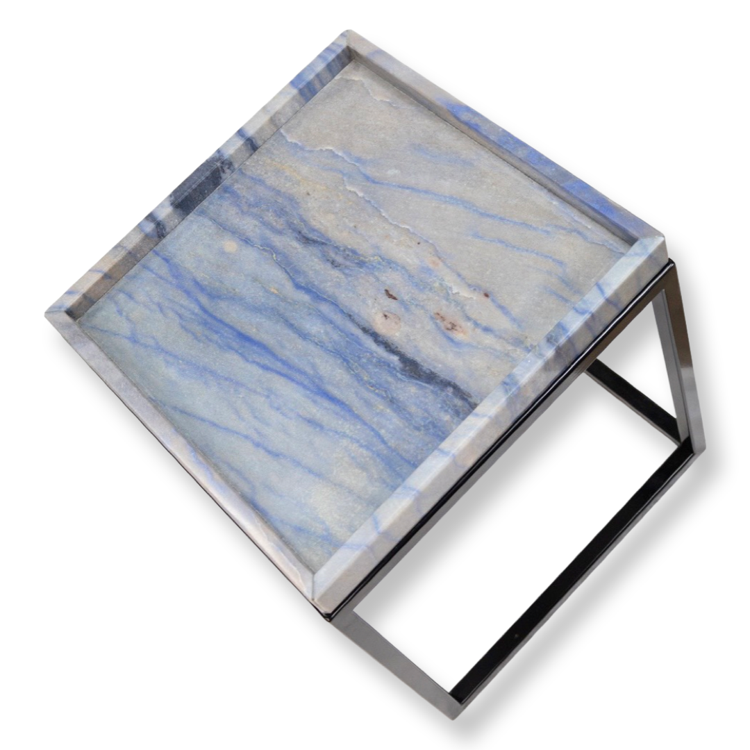 Bijzettafel Marble Azul