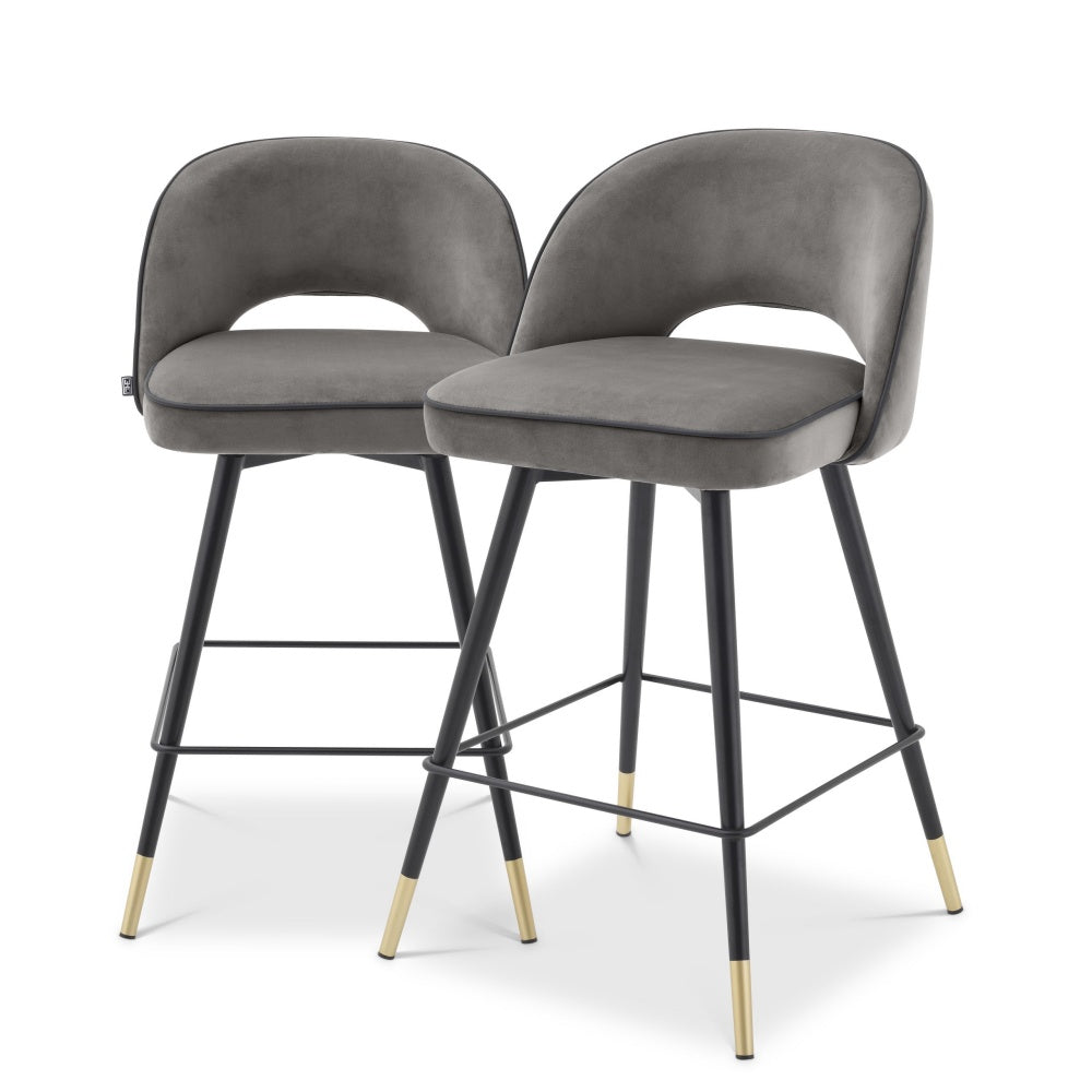 Counter stool Eichholtz Cliff set of 2 savona grey
