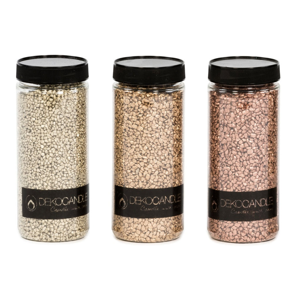 Deco stones glitter gravel copper