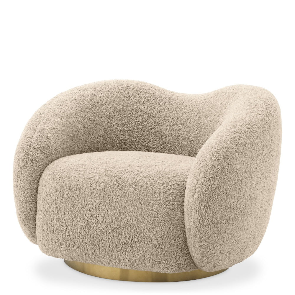 Swivel chair Eichholtz Diego Canberra sand