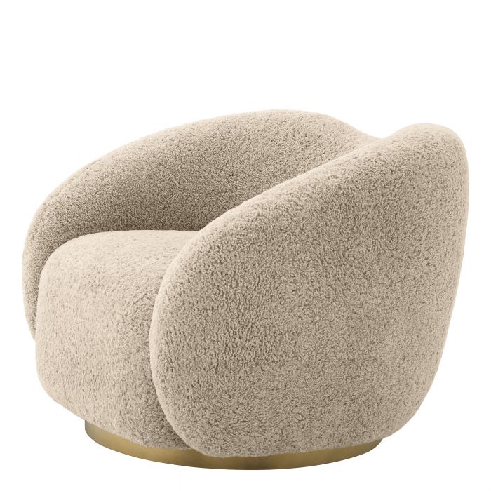 Chaise pivotante Eichholtz Diego Canberra sable