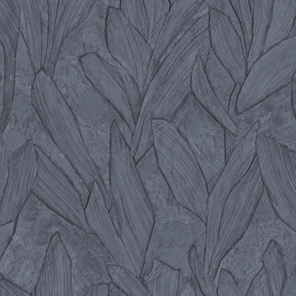 Arte Behang Sculptura Piante 42527 ink blue