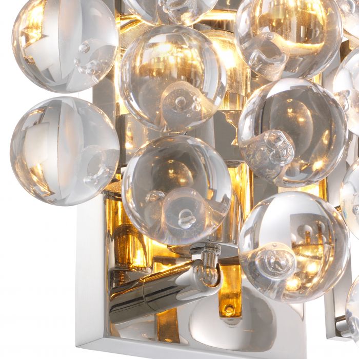 Eichholtz wandlamp Mylo Nikkel