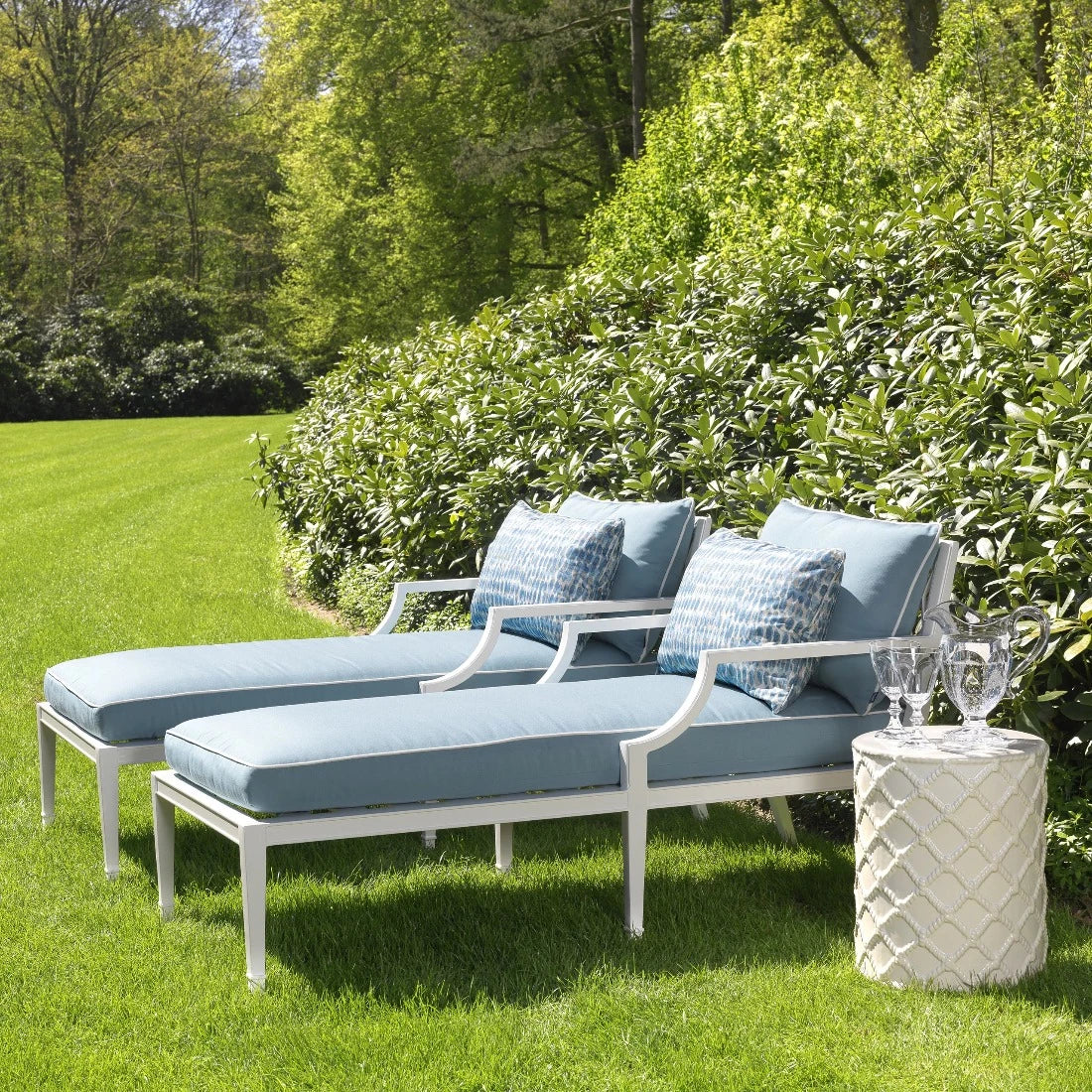 Outdoor Chaise lounge Eichholtz Bella Vista White
