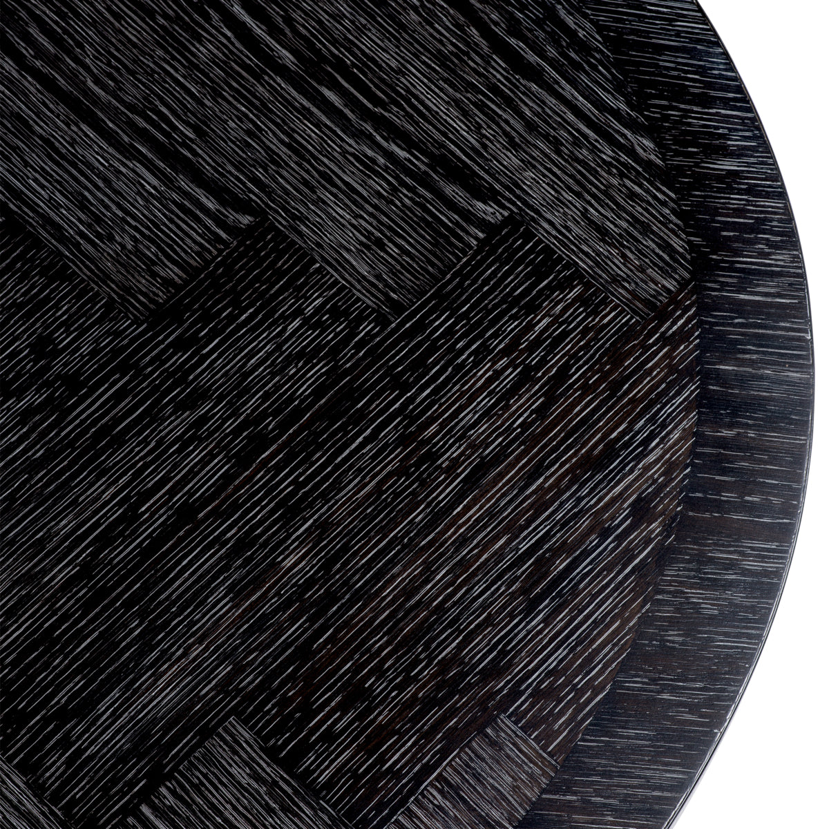 Dining table Eichholtz Melchior oval Charcoal oak eetkamertafel visgraat