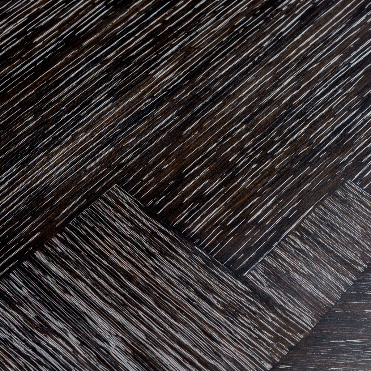 Dining table Eichholtz Melchior oval Charcoal oak eetkamertafel visgraat