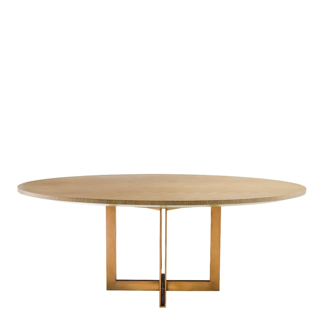 Dining table Eichholtz Melchior oval Washed oak eetkamertafel visgraat