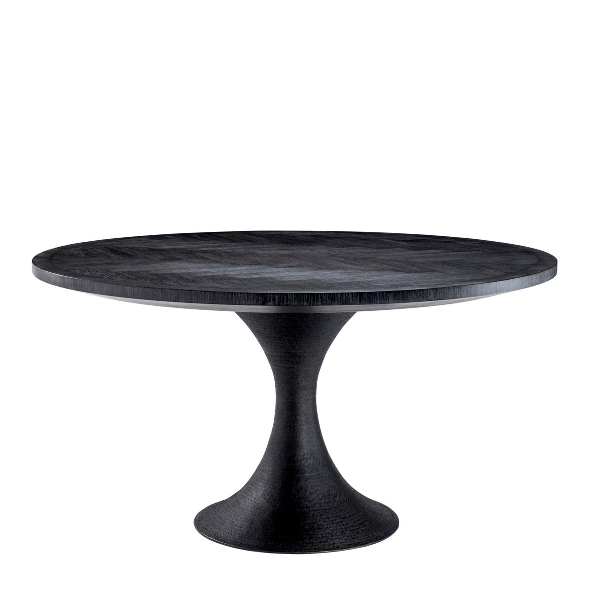 Eichholtz eetkamertafel  Melchior rond houtskoolgrijs