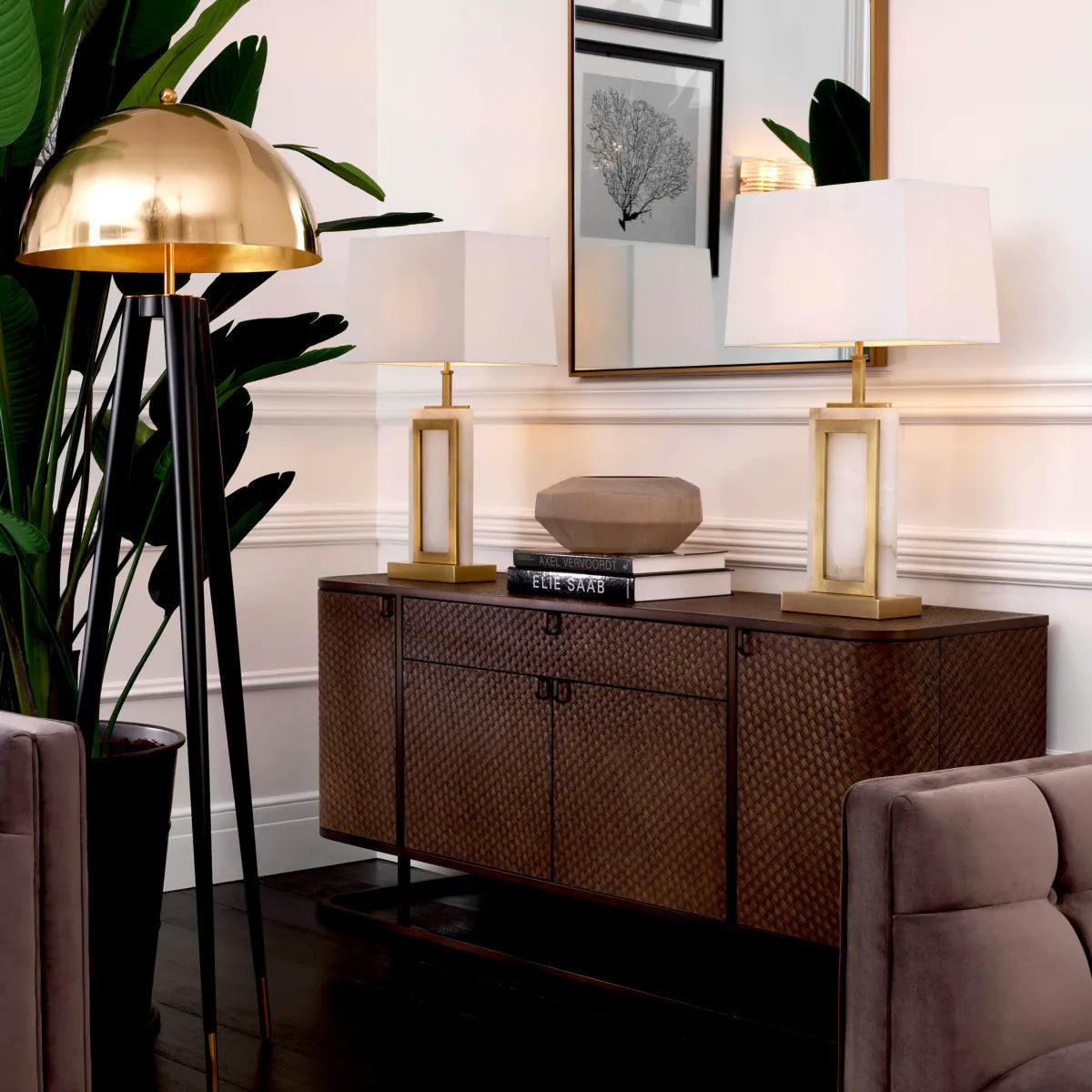 Eichholtz sideboard Napa Valley Woven Oak Veneer