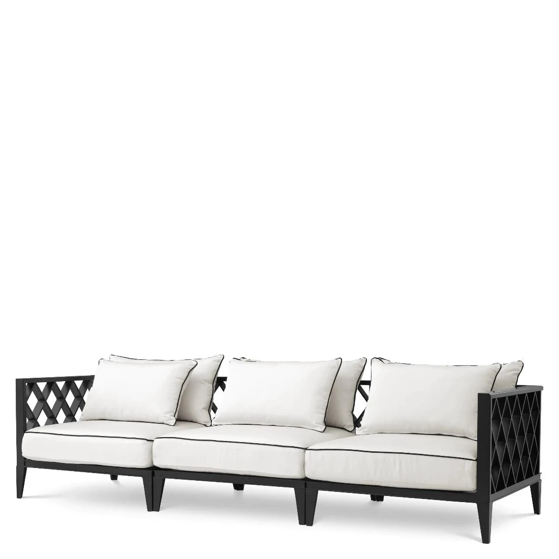 Outdoor-Sofa Eichholtz Ocean Club schwarz