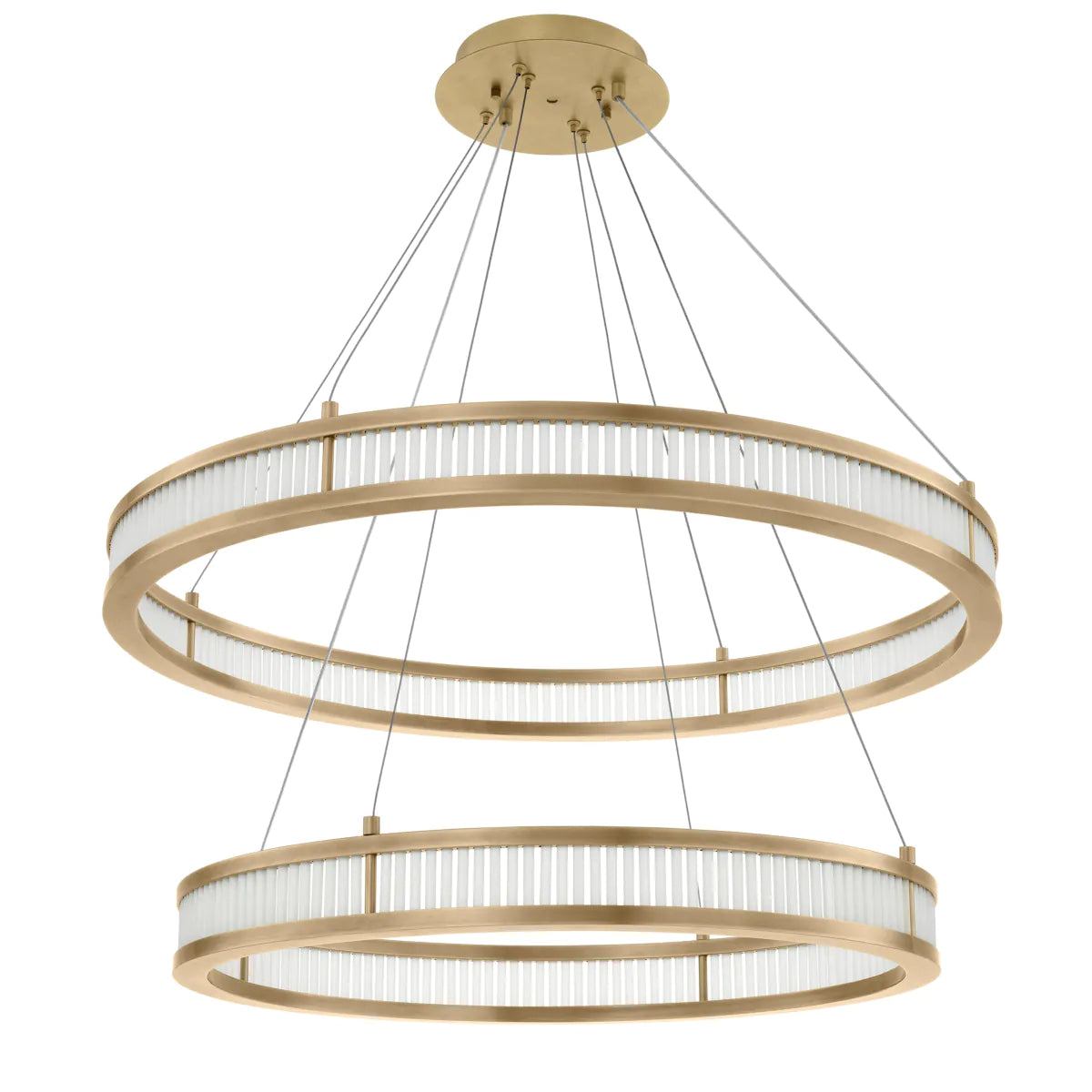 Eichholtz hanglamp Damien dubbel messing