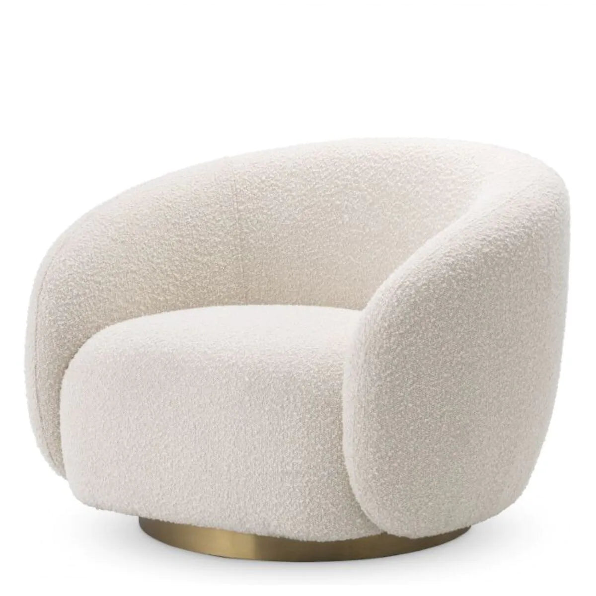Swivel chair Eichholtz Brice Boucle cream